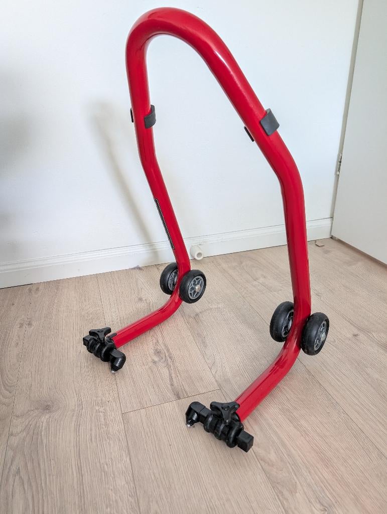 Bike-lift paddock stand voorwiel met pin adapters, Motoren, Accessoires | Onderhoudsmiddelen, Ophalen