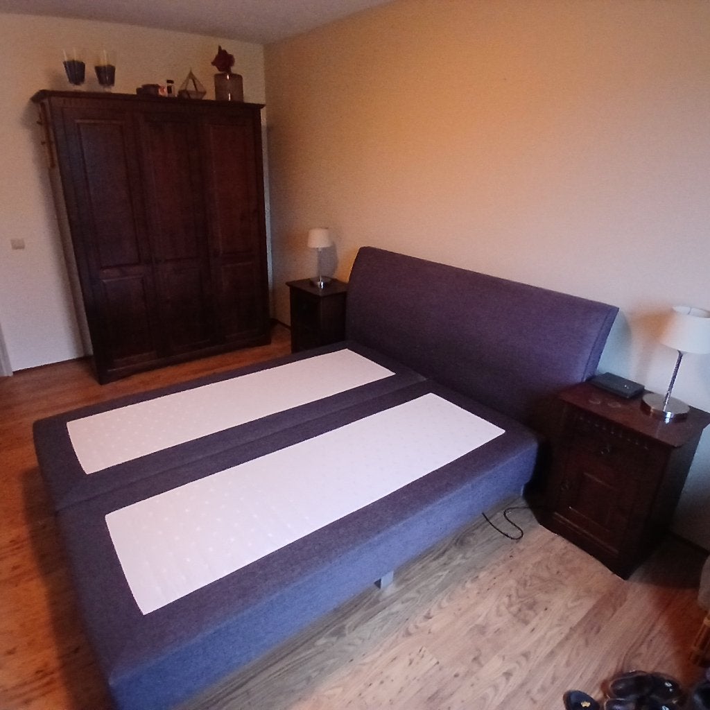 Slaapkamer met Boxspring 160X200 cm, Huis en Inrichting, Ophalen, Gebruikt, Tweepersoons, Koloniale