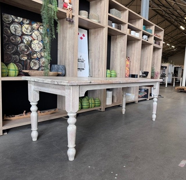 Houten vintage Tafel / bureau 210x87xH78.5 cm, 100 euro, 1st, Gebruikt, Vintage, 200 cm of meer, Vijf personen of meer