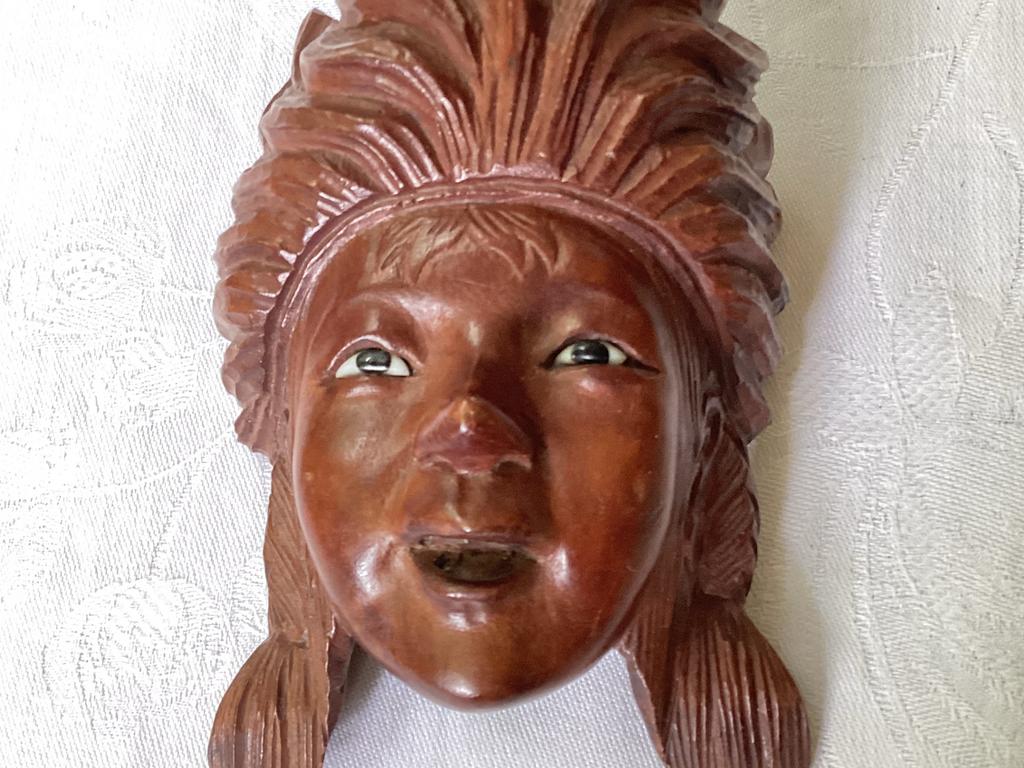 Houtsnijwerk Kinder-Masker. Palissanderhout. Indonesië, Ophalen of Verzenden