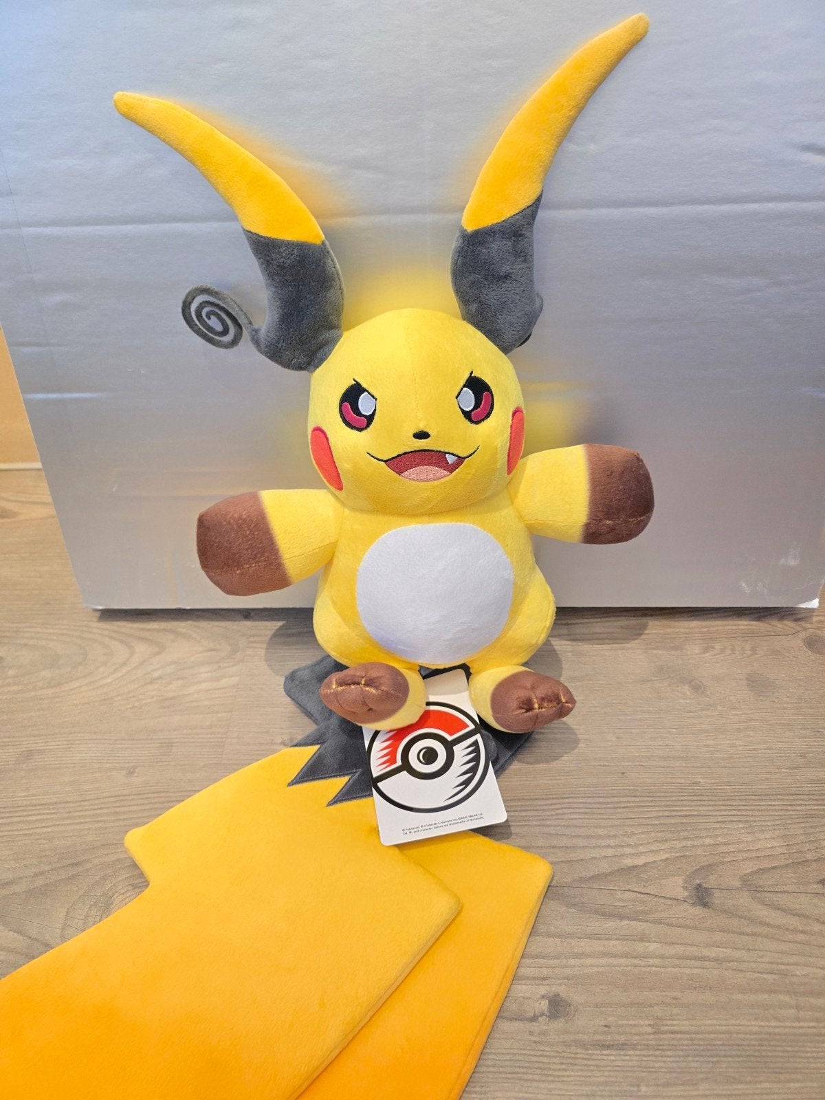 Pokémon Center Japan Raichu knuffel met label, Overige typen, Nieuw, Ophalen of Verzenden, Met label