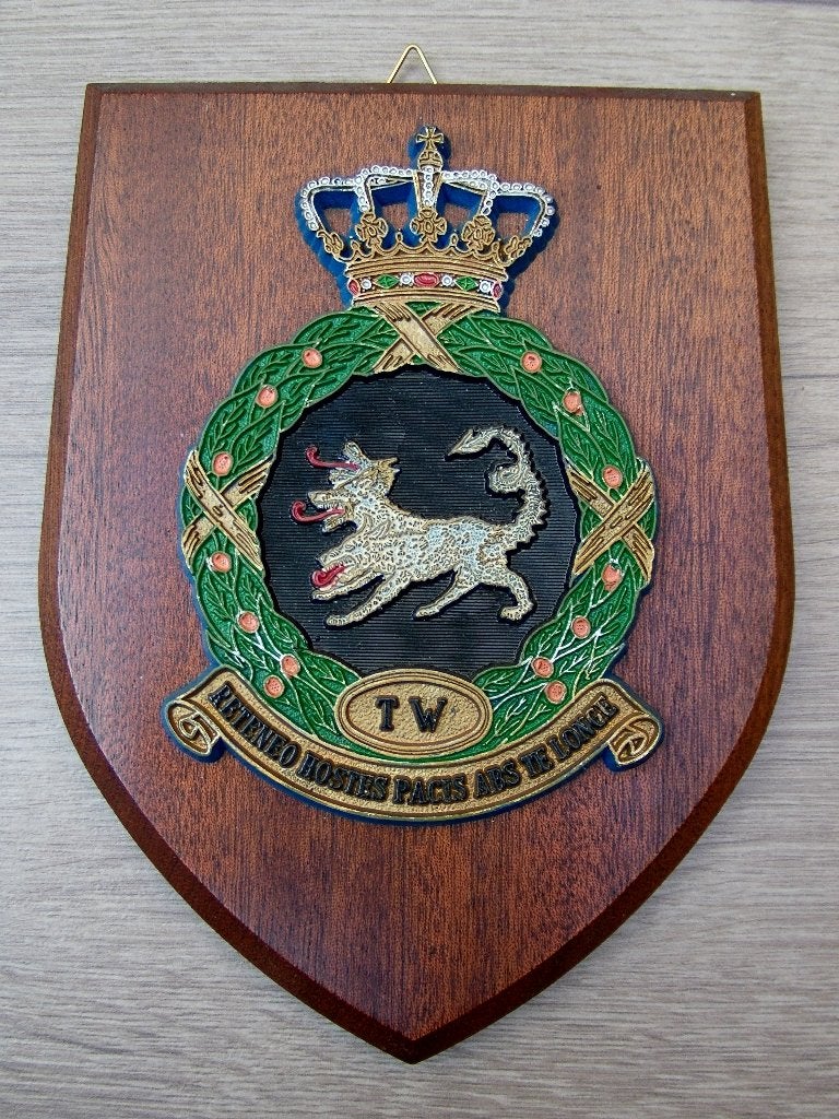 Wapenschild Koninklijke Luchtmacht Vliegbasis Twenthe, Verzamelen, Ophalen of Verzenden, Luchtmacht, Nederland, Overige typen