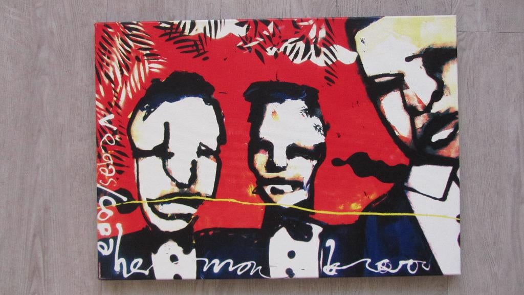 Herman Brood- Art Print op canvas-Vegas Copa-Schilderij, 50 tot 75 cm, Ophalen of Verzenden, 50 tot 75 cm, Print