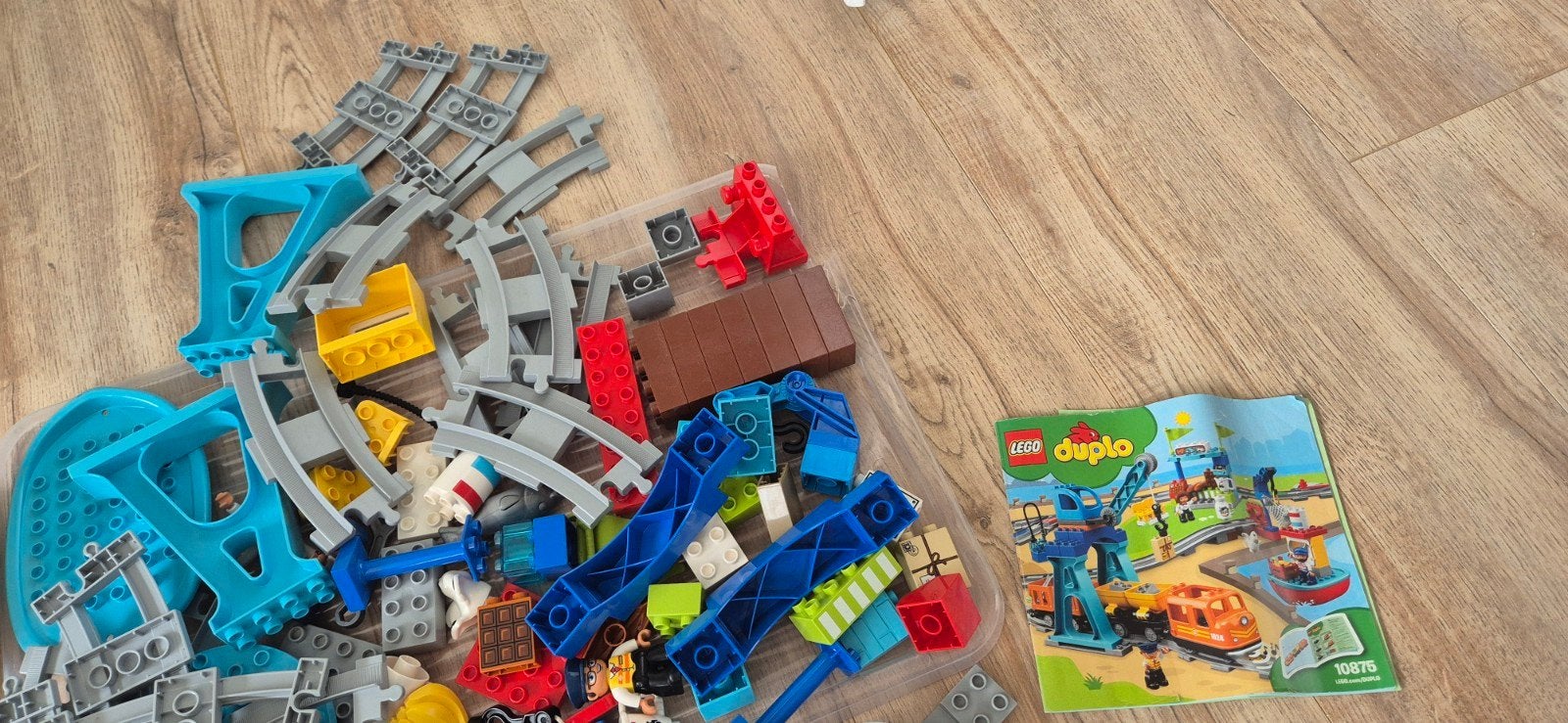 Duplo treinbaan, Kinderen en Baby's, Speelgoed | Duplo en Lego, Ophalen of Verzenden, Zo goed als nieuw, Compleet, Duplo