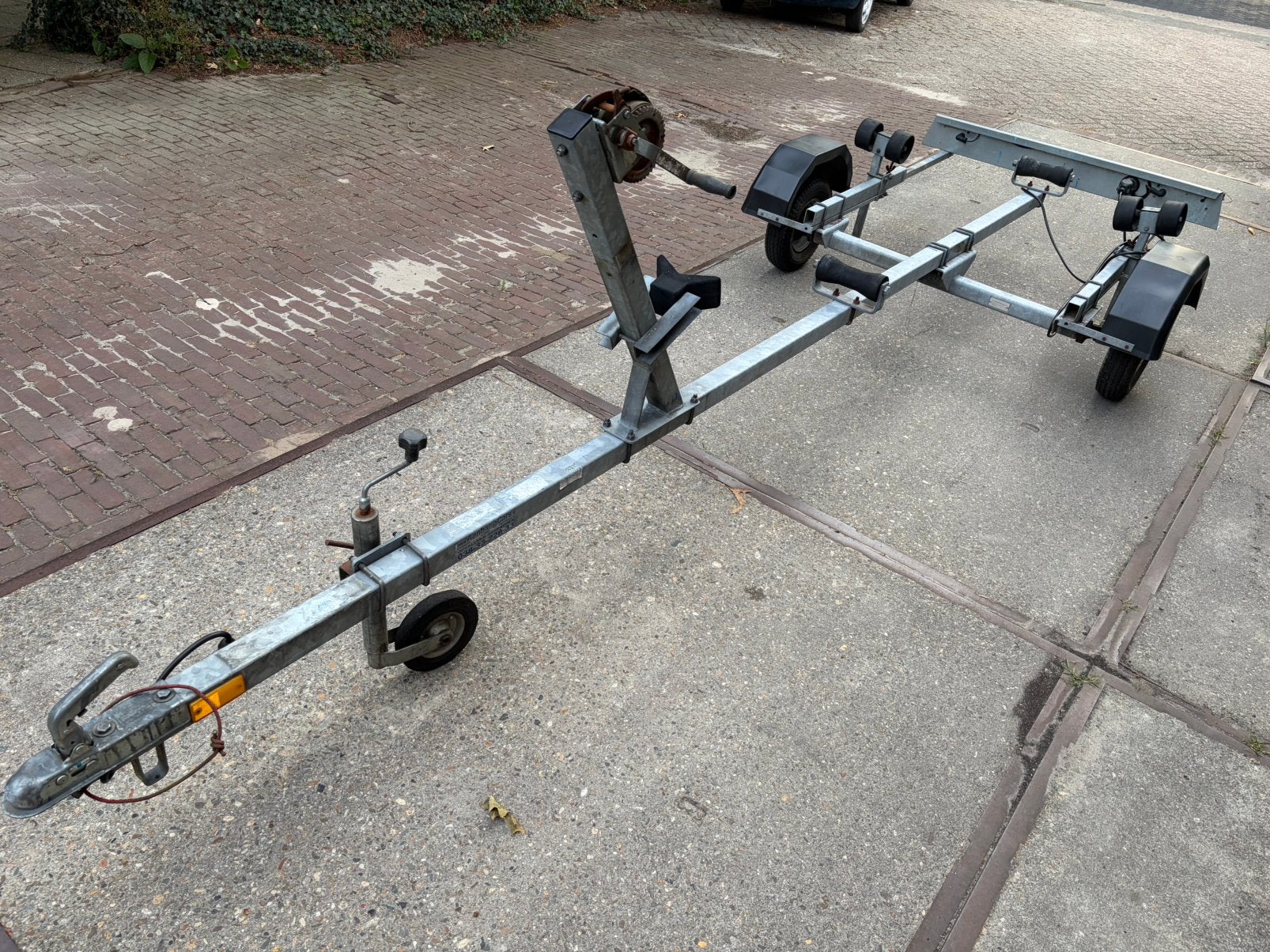 Boottrailer rubberboot rib, Ophalen, Gebruikt