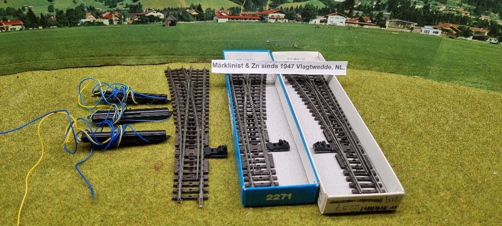 Marklin 3 x 2271 + 3 x 7549, Wisselstroom, Analoog, Rails, Ophalen of Verzenden
