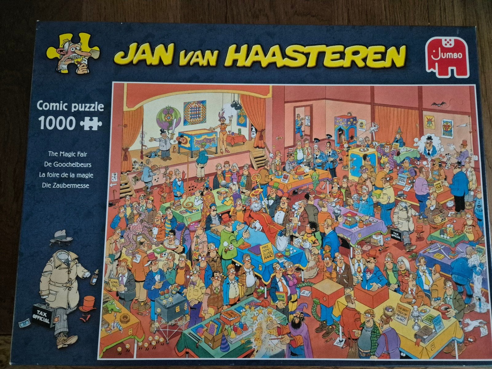 JvH De Goochelbeurs 1000 stukjes, Ophalen of Verzenden, 500 t/m 1500 stukjes, Gebruikt, Legpuzzel