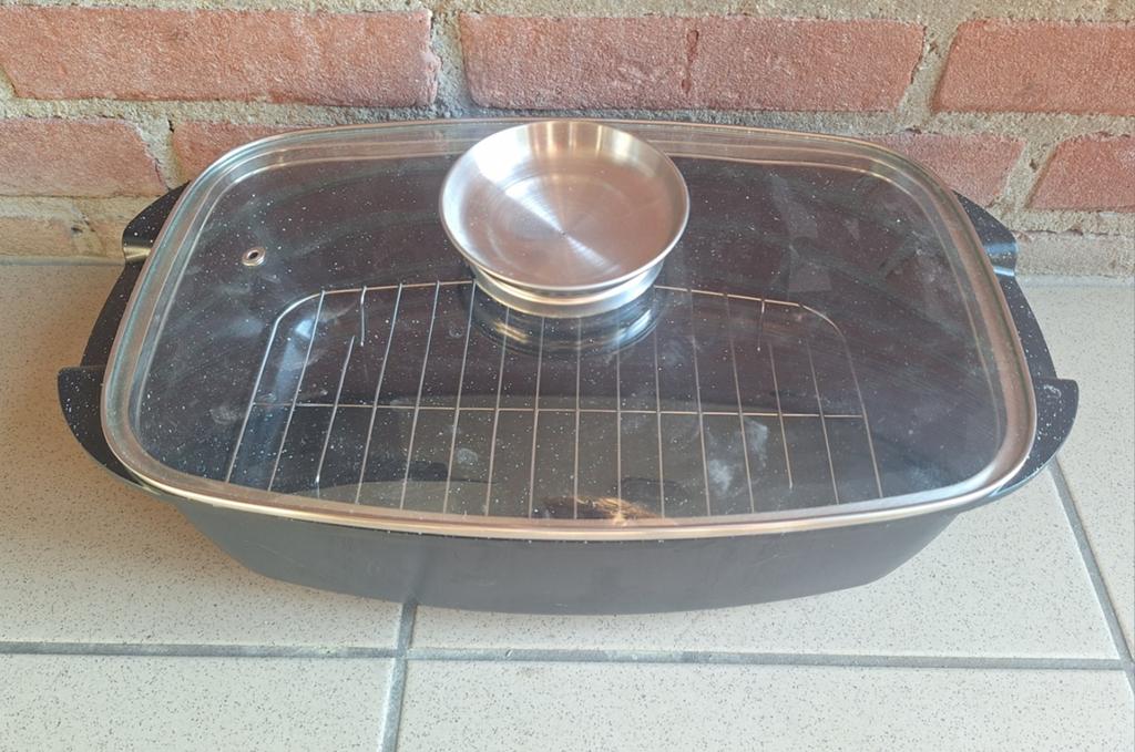 Livarno Home Braadslede met Deksel en Rooster - Nieuw, Huis en Inrichting, Keuken | Potten en Pannen, Ophalen of Verzenden, Nieuw