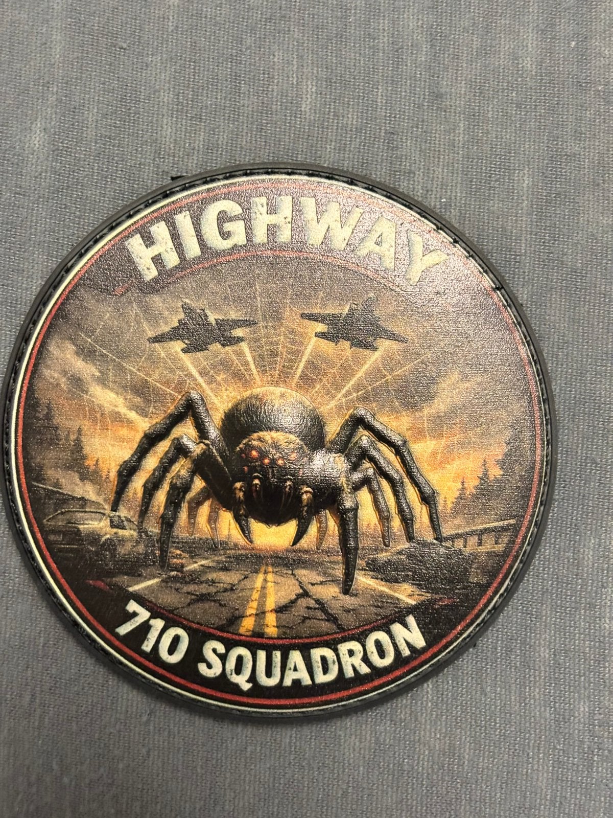 Embleem highway 710 SQN RNLAF, Verzenden, Luchtmacht, Nederland, Embleem of Badge
