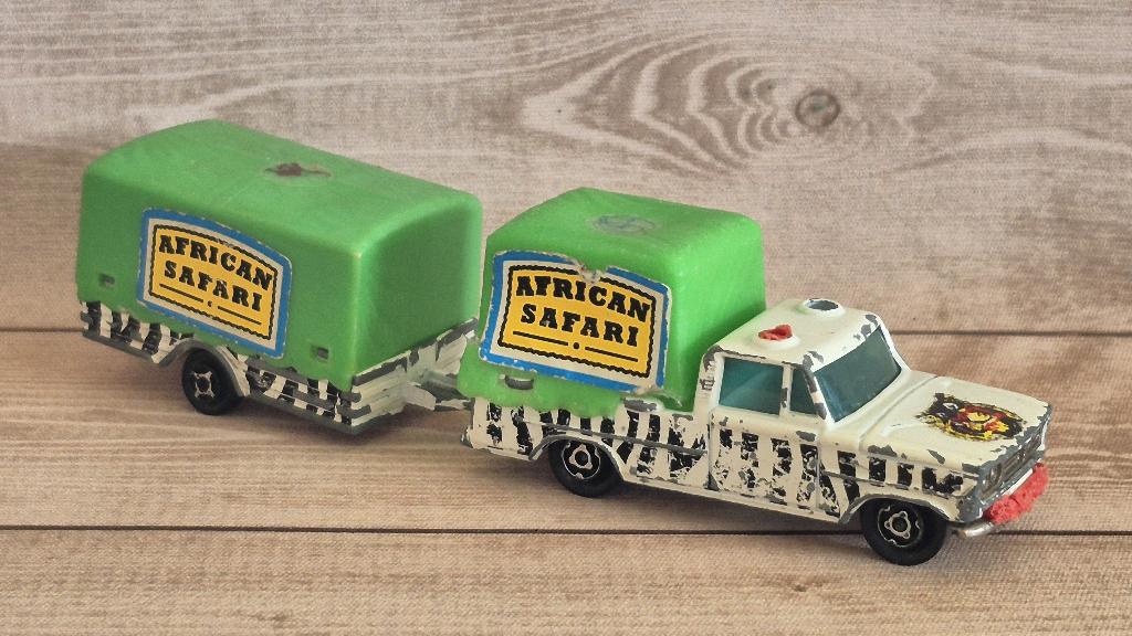 Majorette - African Safari – Jeep & Trailer, Ophalen of Verzenden, Gebruikt