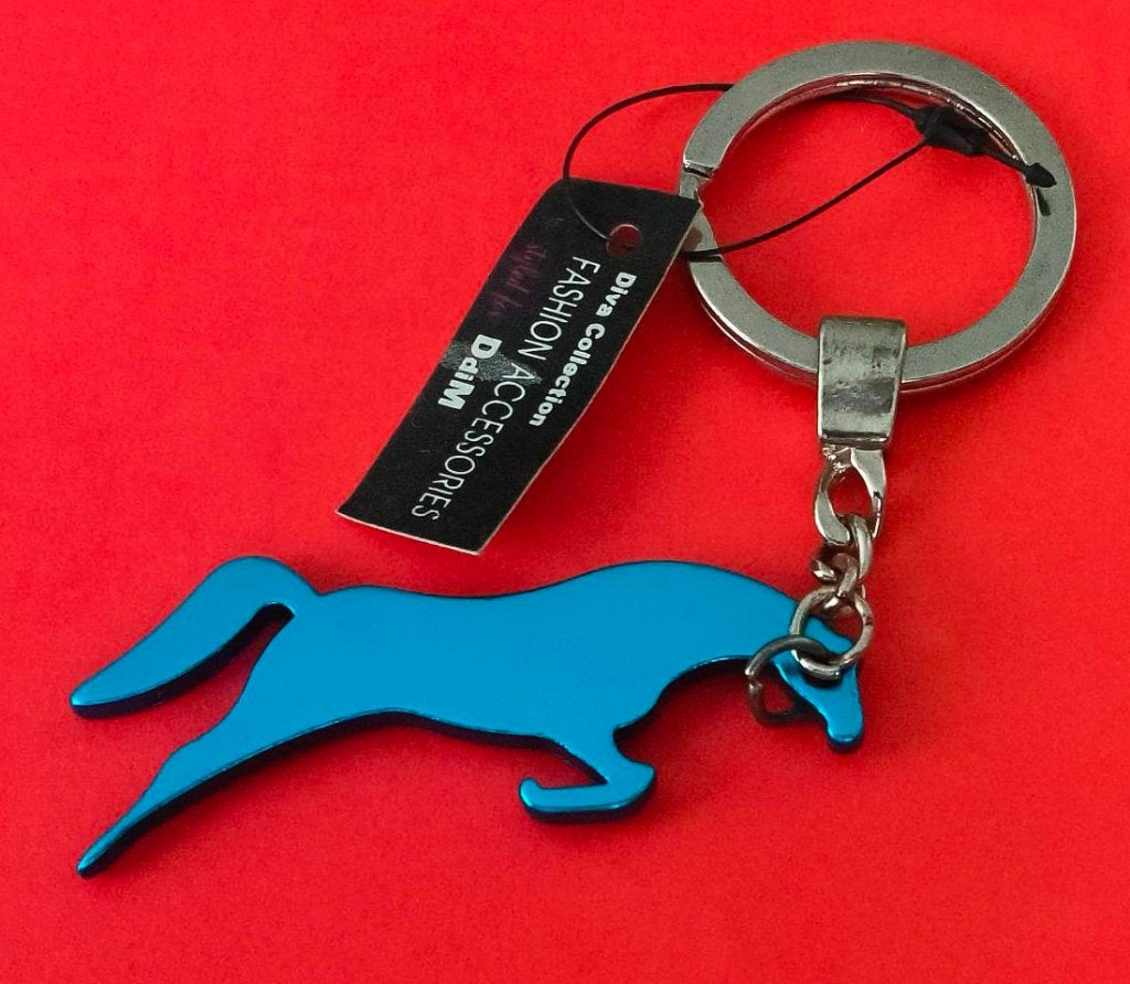 Paard sleutelhanger (blauw), Ophalen of Verzenden, Zo goed als nieuw, Dier of Natuur