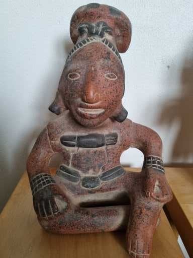 beelden maya cultuur 2 stuks, Antiek en Kunst, Kunst | Beelden en Houtsnijwerken, Ophalen of Verzenden