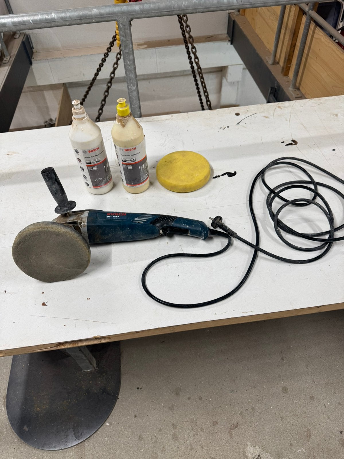 Bosch polijstmachine, Ophalen of Verzenden, Zo goed als nieuw, Minder dan 600 watt