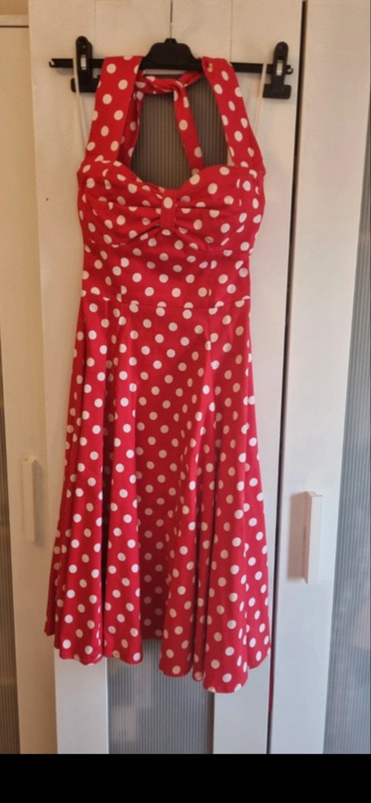 Rock and Roll Jurk Polkadot Rood Wit XXS, Ophalen of Verzenden, Zo goed als nieuw, Maat 34 (XS) of kleiner, Rood