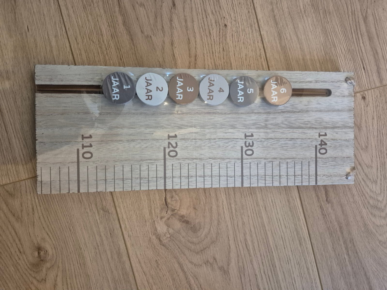 Groeimeter met leeftijdsschijven, Overige merken, Bruin, Ophalen of Verzenden, Zo goed als nieuw