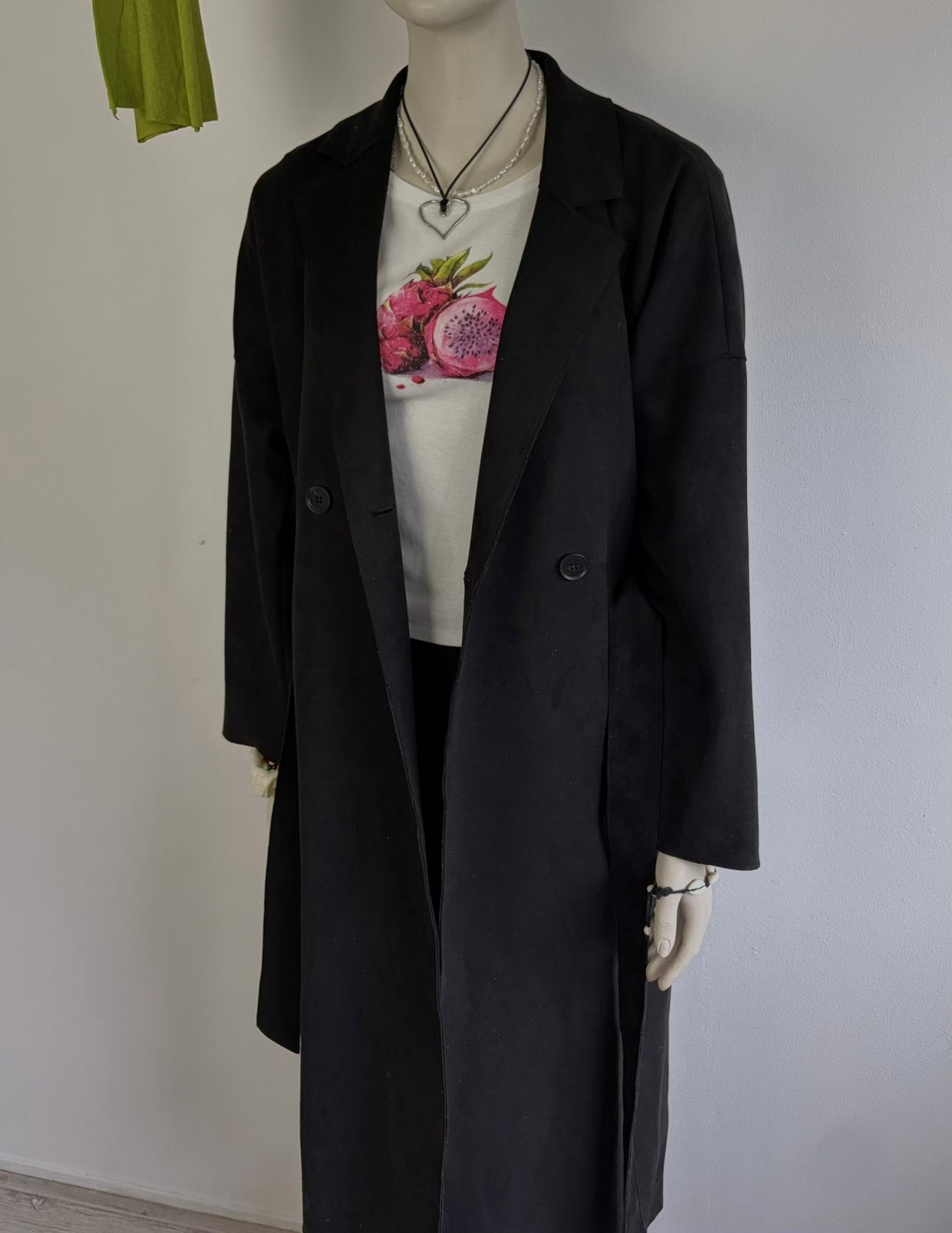 Zara zwarte trenchcoat, Ophalen of Verzenden, Zo goed als nieuw, Maat 38/40 (M), Zwart