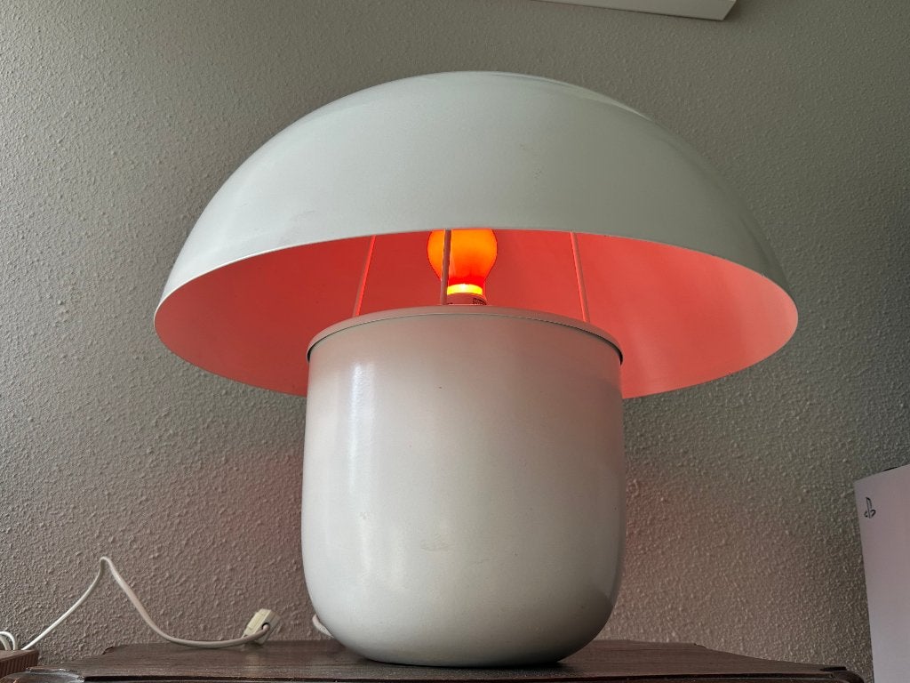 Design TafelLamp /Mushroom, Ophalen, Zo goed als nieuw, Metaal, Artemide