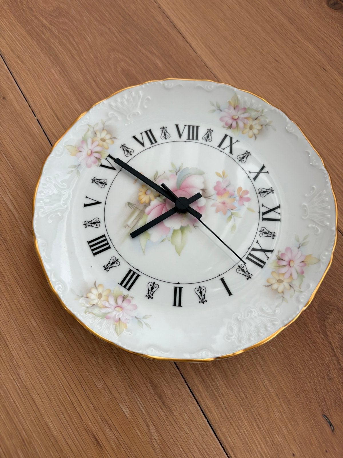 Limoges porseleinen wandklok 26 cm, Ophalen of Verzenden