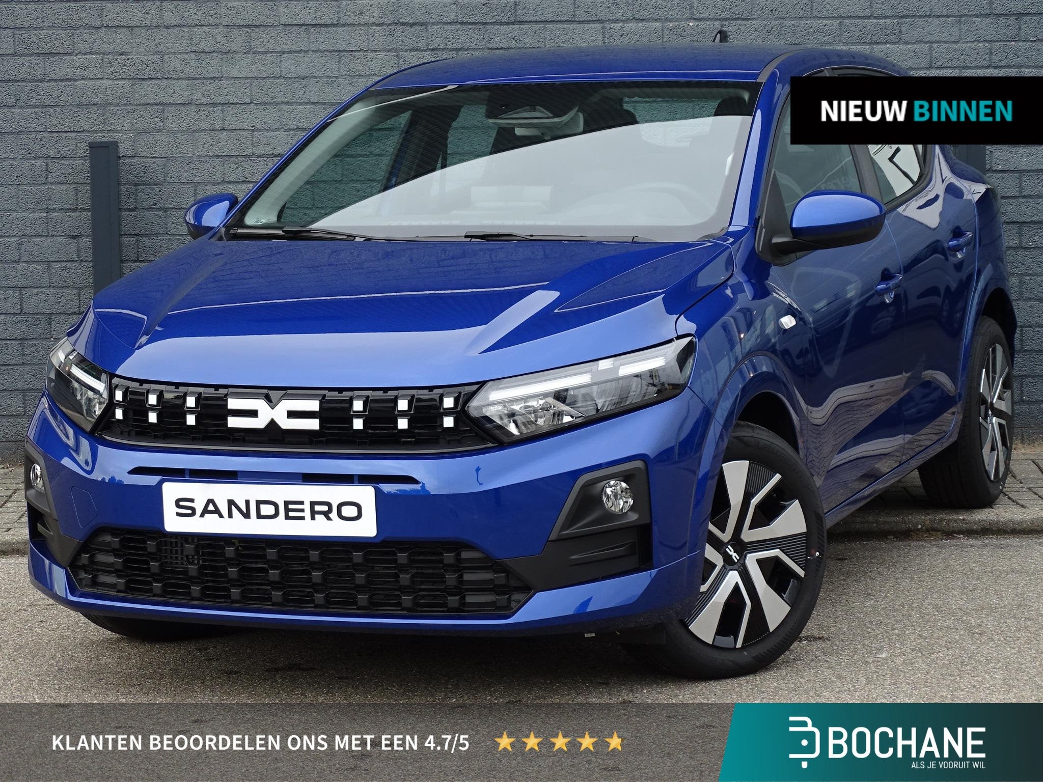 Dacia Sandero 1.0 TCe 100 expression PACK MEDIA NAV LIVE MET, Auto's, Voorwielaandrijving, Euro 6, Blauw, Handgeschakeld