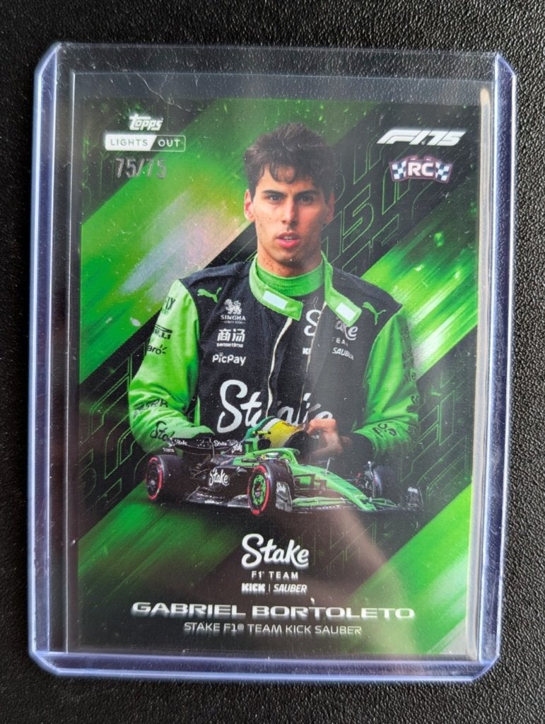 2025 Topps Lights out F1 Gabriel Bortoleto /75, Ophalen of Verzenden, Zo goed als nieuw, Plaatje