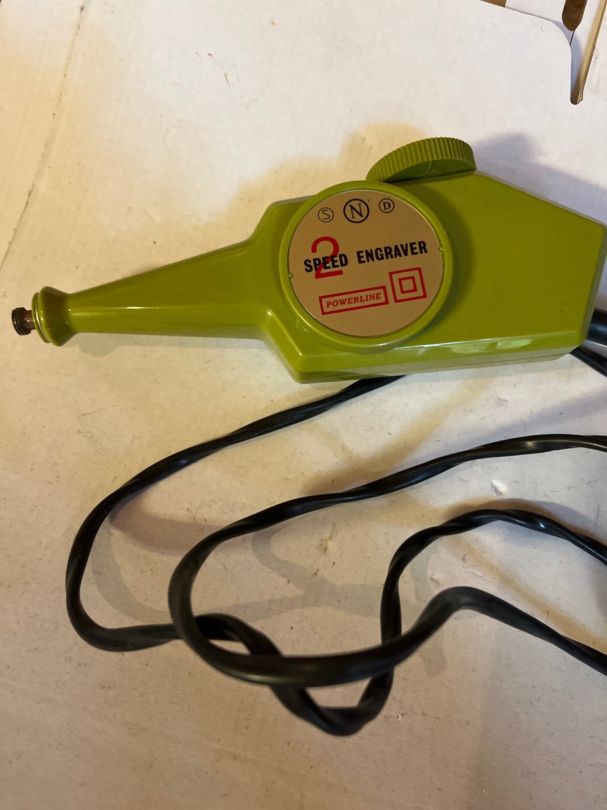 Vintage Powerline Speed Engraver Model No. 72, Ophalen of Verzenden, Gebruikt, Overige typen, Overige merken