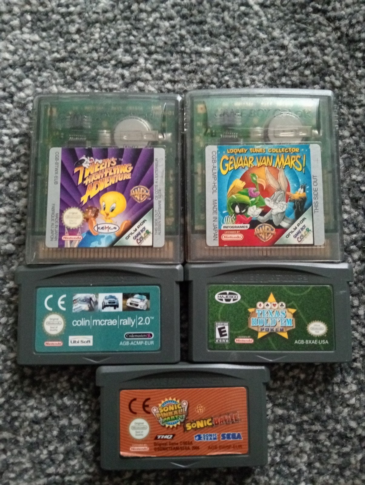 Game Boy Advance games (5 stuks), Verzenden