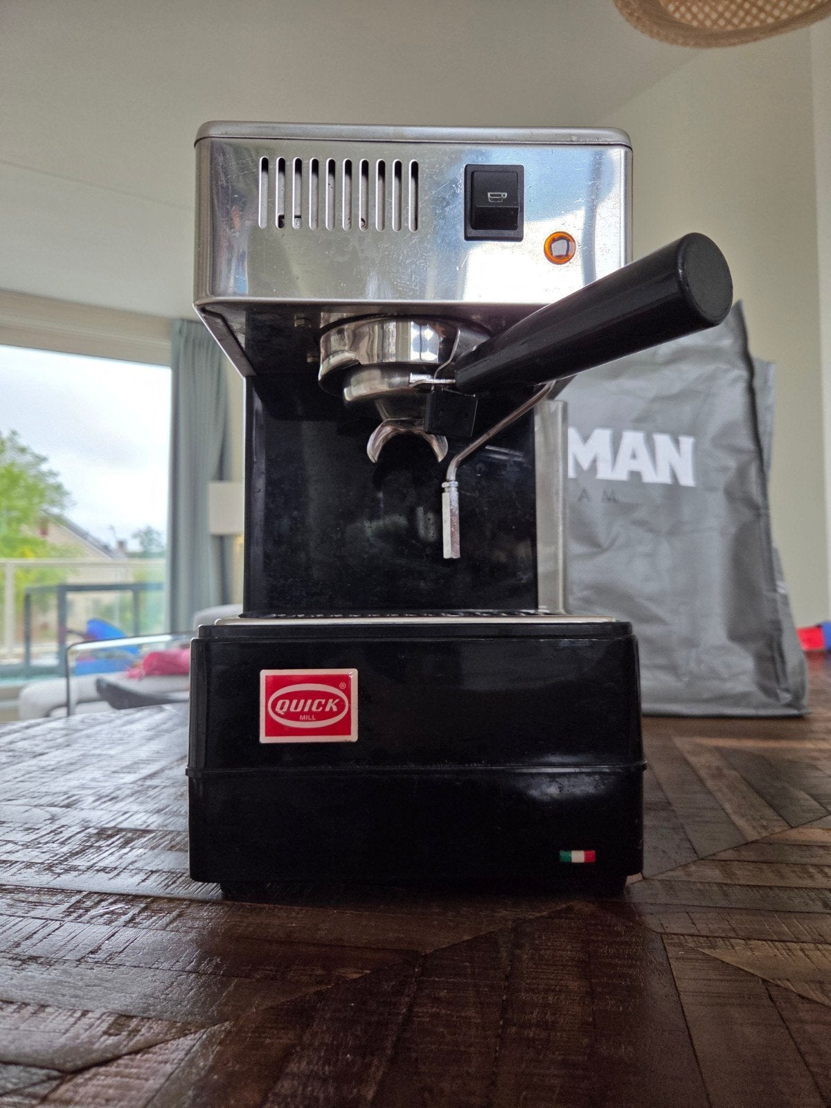 Quickmill 820 Espressomachine - Gereviseerd door Duikelman, Espresso apparaat, 10 kopjes of meer, Refurbished, Gemalen koffie