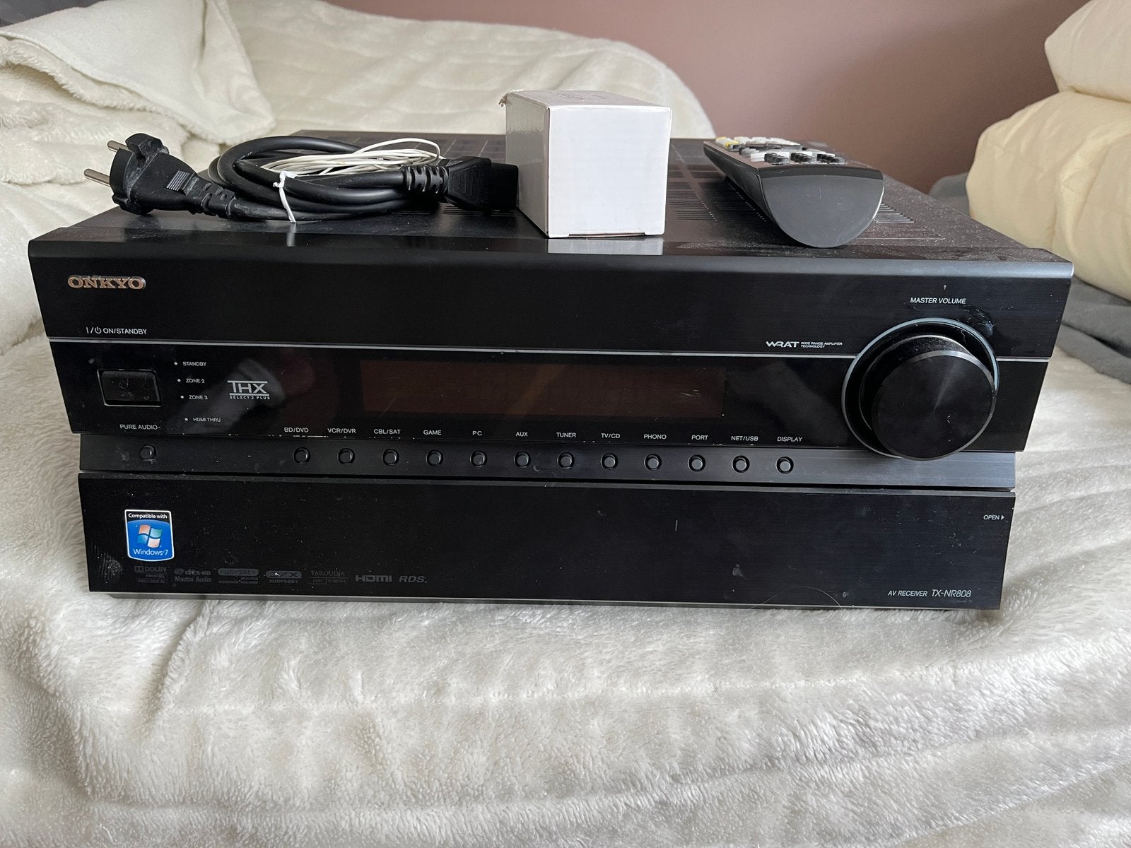 Onkyo TX-NR808 zo goed als nieuw, Ophalen of Verzenden, Zo goed als nieuw, 120 watt of meer, Onkyo