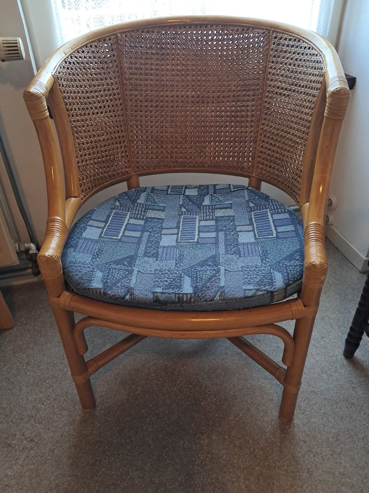 Rotan stoel  Webbing, Ophalen, Zo goed als nieuw, 75 tot 100 cm, 50 tot 75 cm