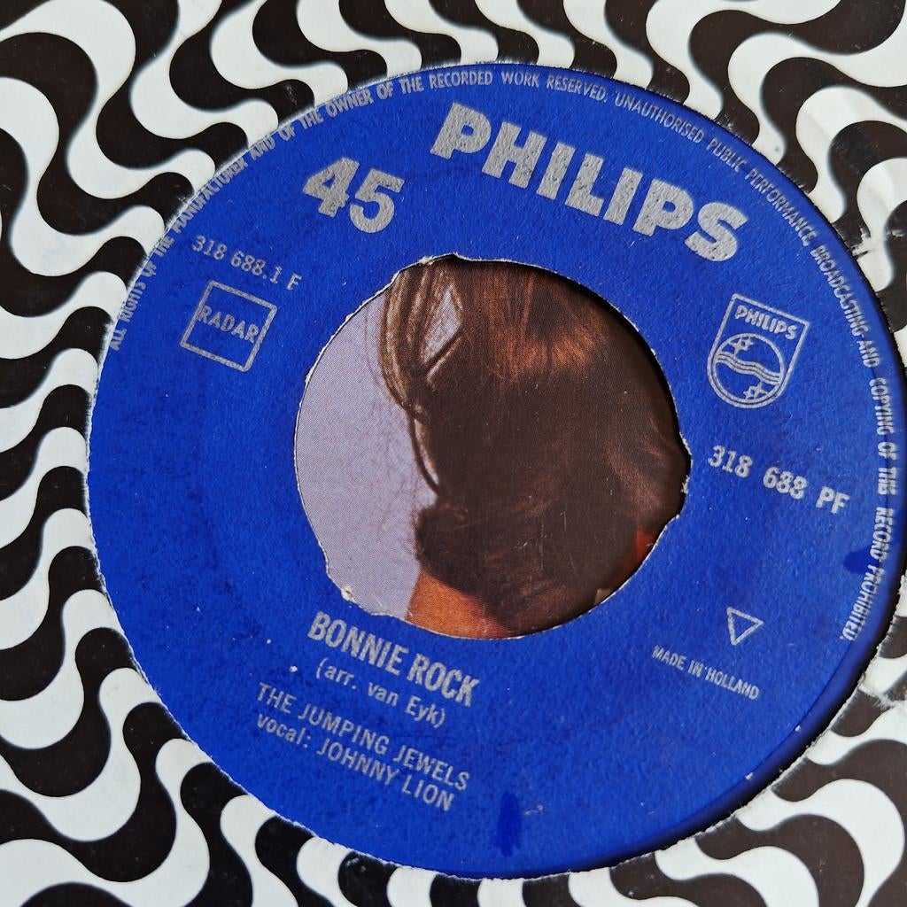 The Jumping Jewels - Bonnie Rock / C'm On Everybody (Single), Gebruikt, 7 inch, Single, Ophalen of Verzenden