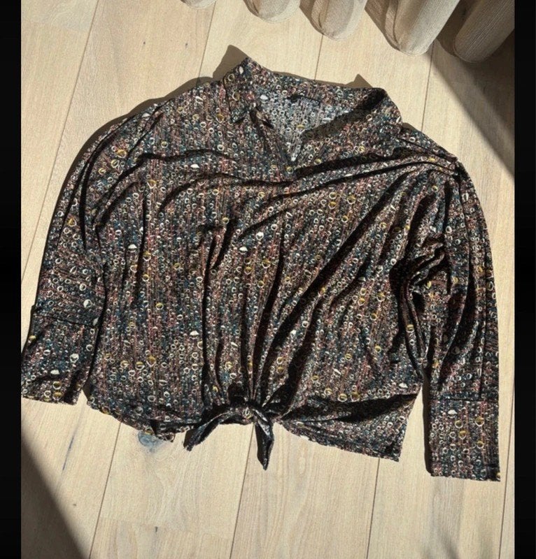 NORAH Blouse Maat 42 - Zwart, Blauw, Bruin, Oker, Zwart, Maat 42/44 (L), Ophalen of Verzenden, Norah