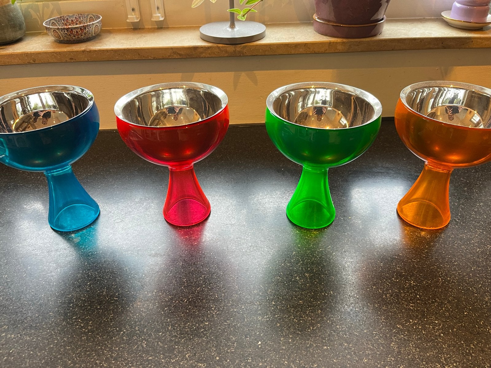 Alessi ijscoupes/schaaltjes - Set van 4, Kunststof, Gebruikt, Overige merken, Ophalen of Verzenden