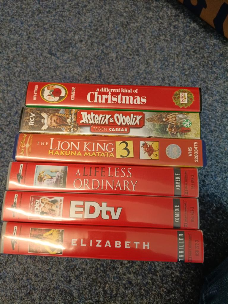 VHS-collectie: Kerst, Asterix, Lion King, Komedie, Thriller, Vanaf 12 jaar, Ophalen of Verzenden, Gebruikt, Overige genres