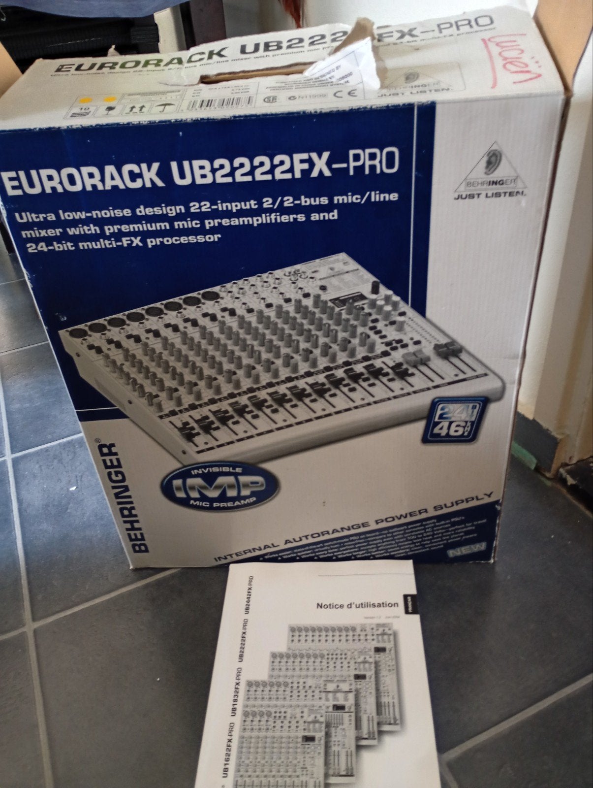 behringer  ub 2222 fx pro, Muziek en Instrumenten, Ophalen, Gebruikt