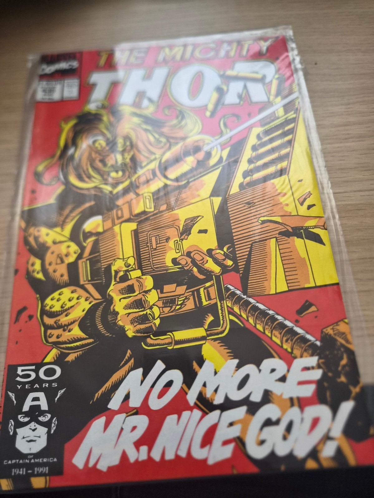 The Mighty Thor No More Mr. Nice God! 50 jaar Captain Ameri, Eén comic, Amerika, Marvel Comics, Ophalen of Verzenden