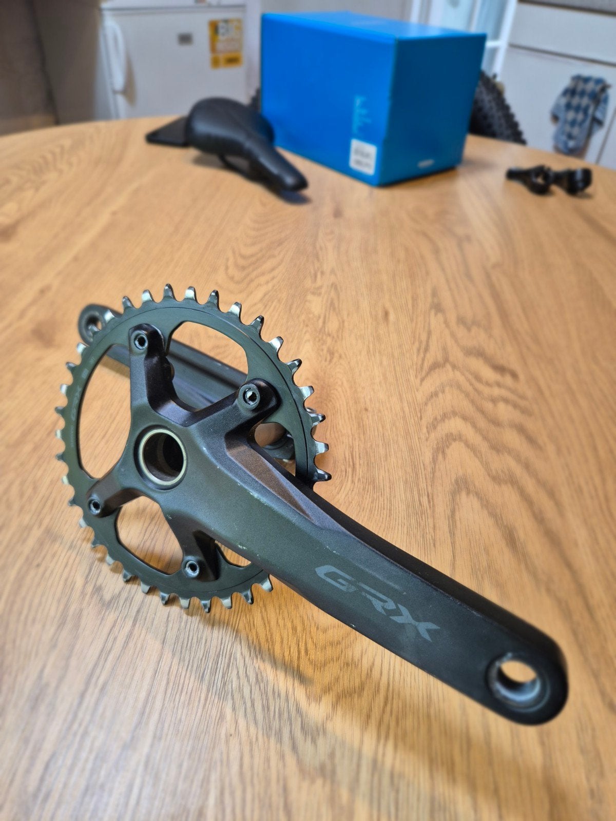 Shimano GRX FC-RX600 Crankstel 1x12s 38T 172.5mm, Crankstel of Pedalen, Gebruikt, Ophalen of Verzenden, Aluminium