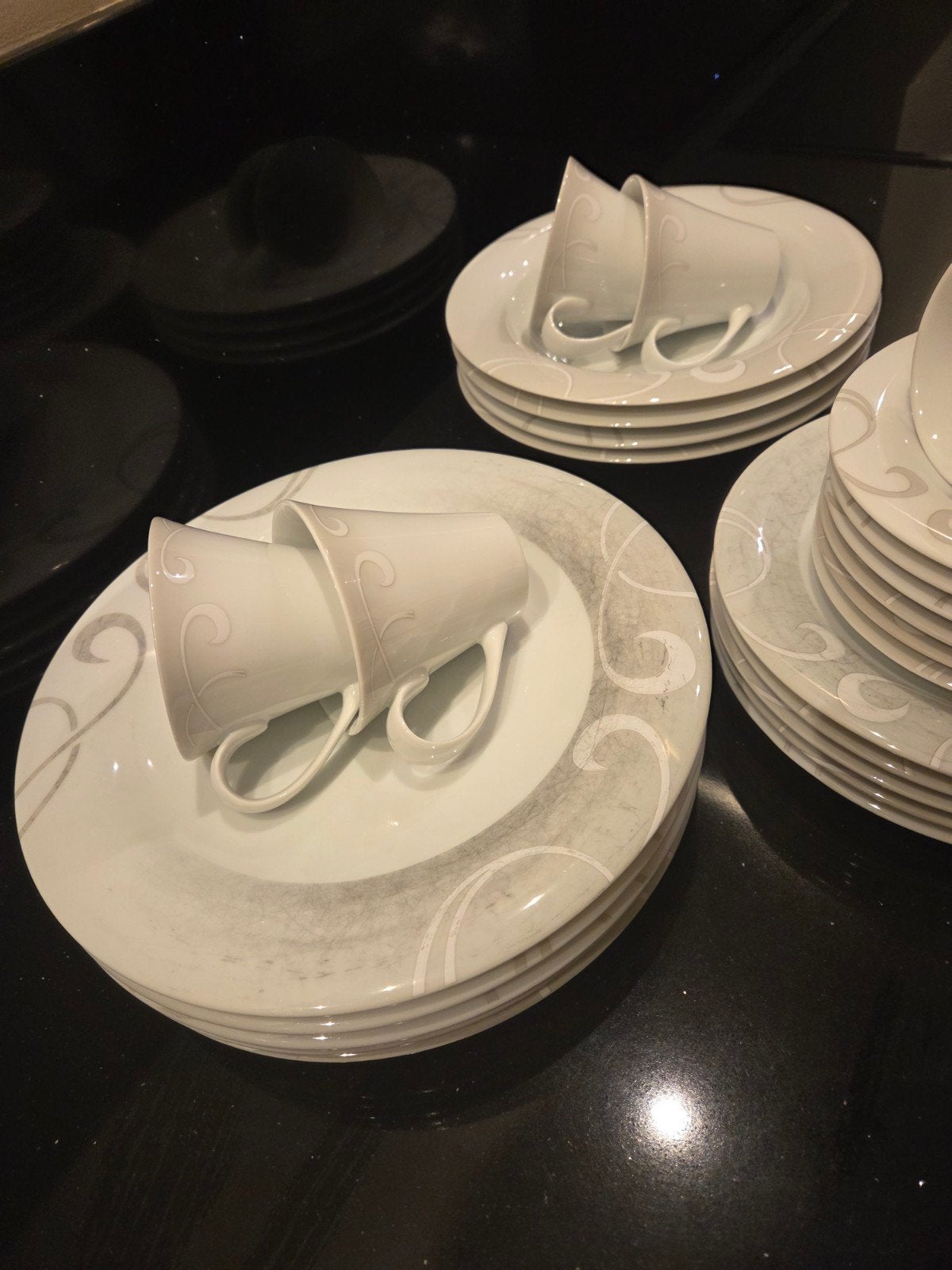 CreaTable Finesse Porseleinen Servies -23 delig, Ophalen