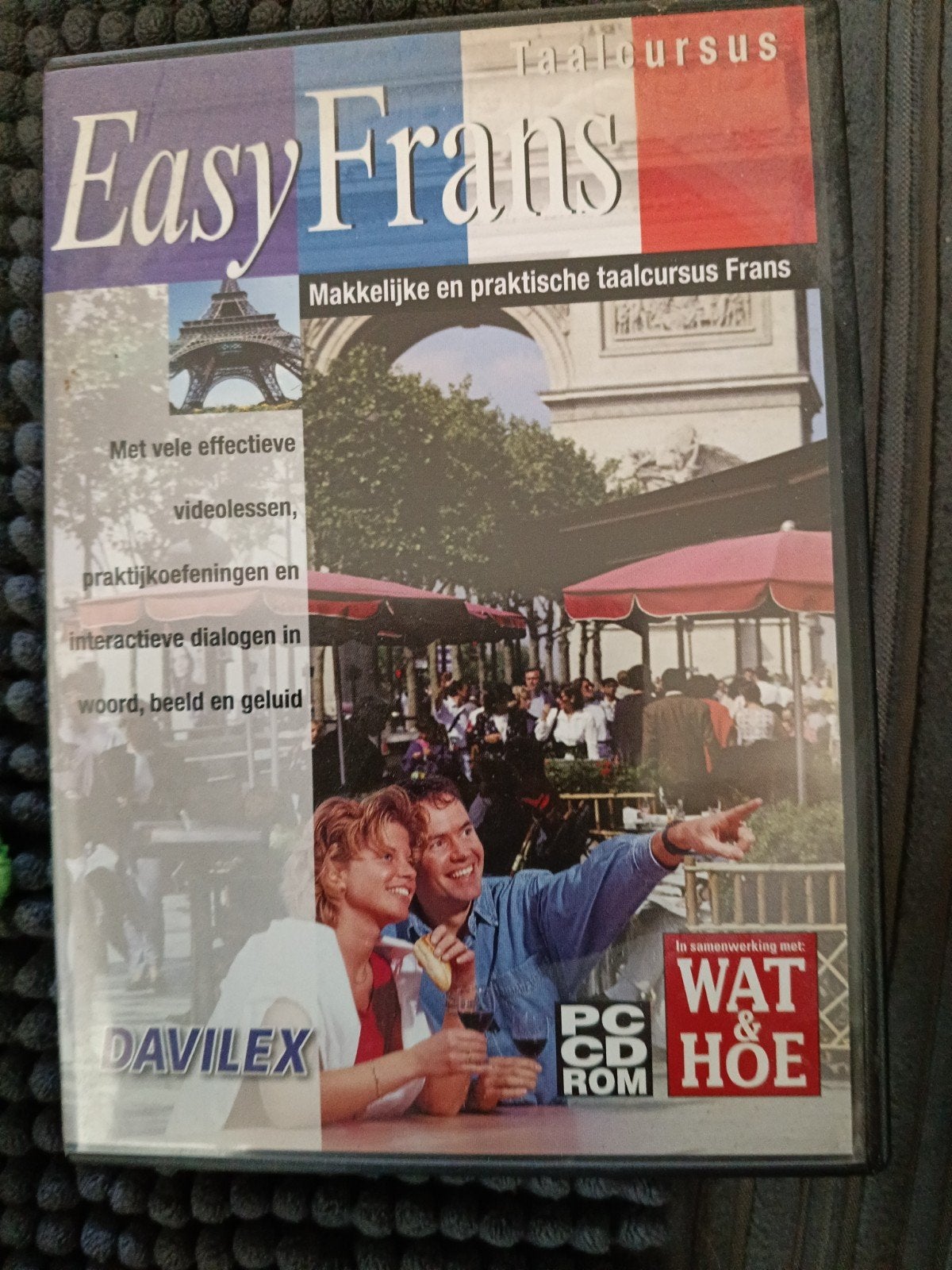 Easy Frans Taalcursus PC CD-ROM Davilex Wat & Hoe, Boeken, Ophalen, Zo goed als nieuw, Davilex / Wat & Hoe, Non-fictie