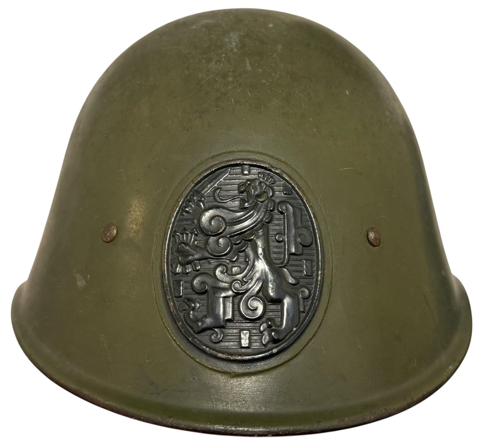 Nederlandse M33 helm CM1940, Verzamelen, Ophalen of Verzenden, Nederland, Helm of Baret