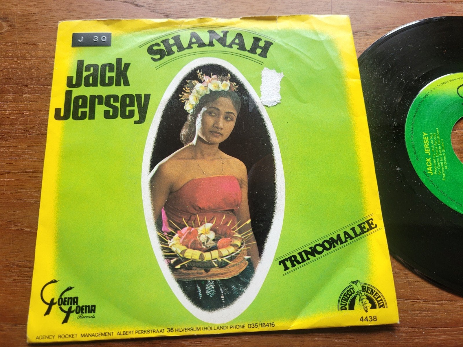 Jack Jersey - Shanah / Trincomalee (Vinyl Single 1981), Gebruikt, Originele persing, 7 inch, Ophalen of Verzenden