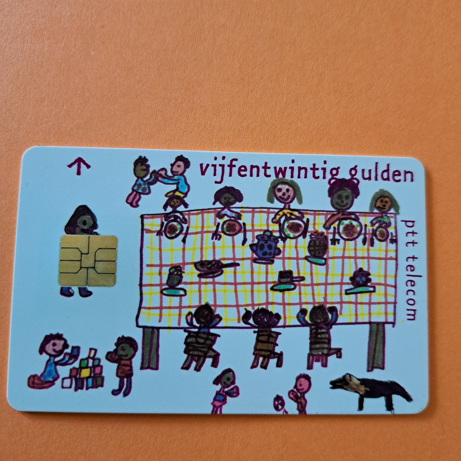PTT Telecom telefoonkaart 25 gulden Unicef, Ophalen of Verzenden, Nederland