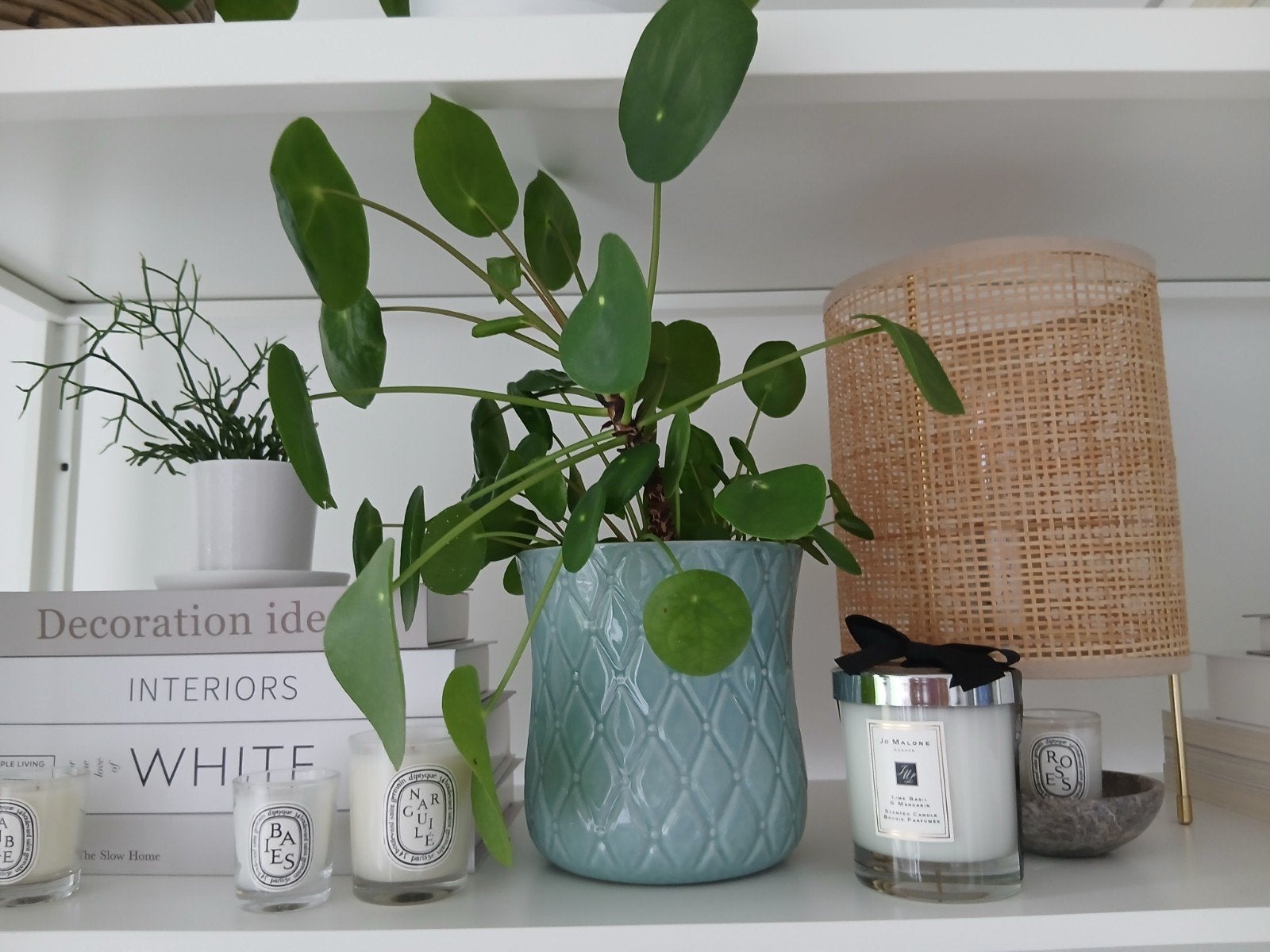 IKEA bloempot SPARRISKNOPP in groen/blauw voor €6,99, Gebruikt, Rond, Ophalen of Verzenden, Aardewerk