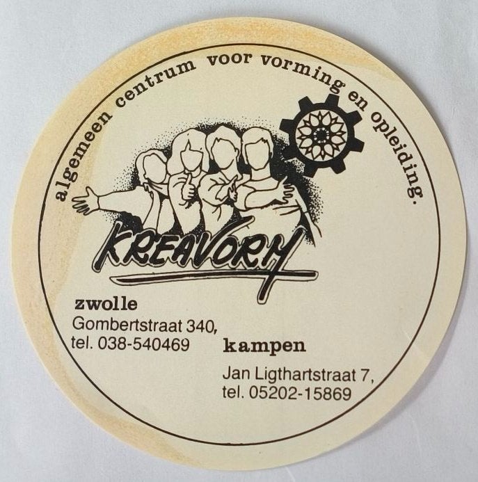 Sticker Kreavory Zwolle, Ophalen of Verzenden, Zo goed als nieuw, Bedrijf of Vereniging
