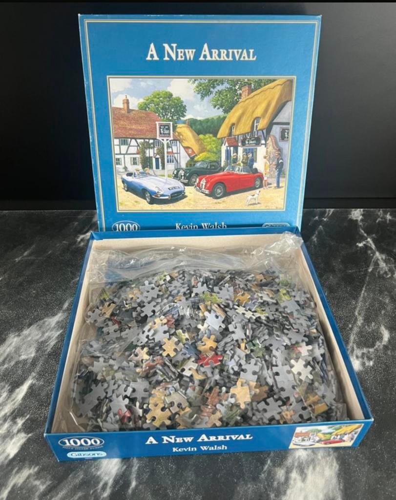 Gibsons puzzel 1000 stukjes A new arrival, Ophalen of Verzenden, 500 t/m 1500 stukjes, Zo goed als nieuw