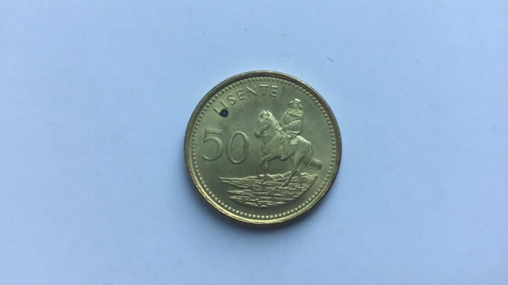 Lesotho 50 lisente 1998., Postzegels en Munten, Munten | Afrika, Ophalen of Verzenden, Overige landen