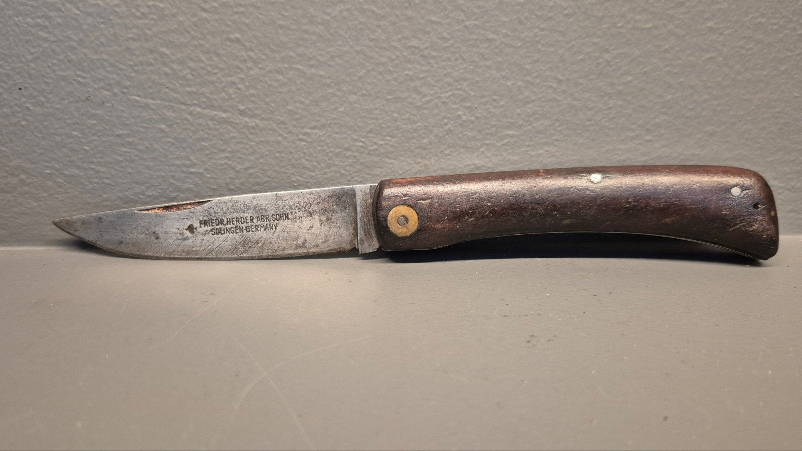 Vintage Friedr. Herder Abr. Sohn zakmes - 19 cm, Ophalen of Verzenden