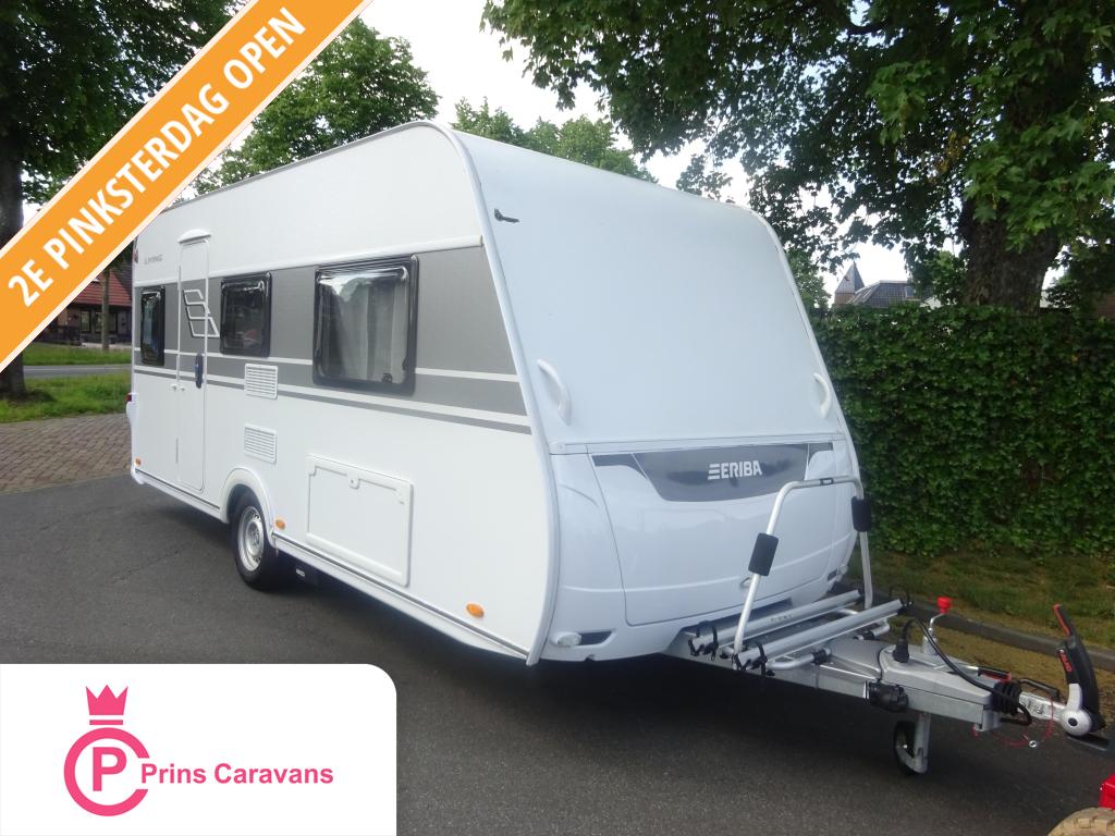 Eriba Living 450 Enkele Bedden+Mover, Caravans en Kamperen, Caravans, Standaardzit, Bedrijf, 4 tot 5 meter, Overige typen