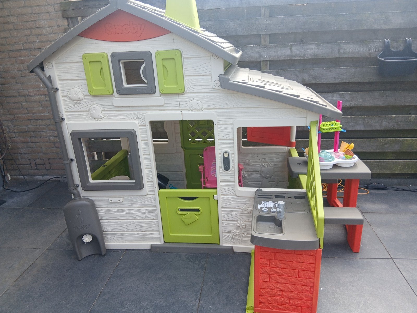 Smoby speelhuis, Ophalen