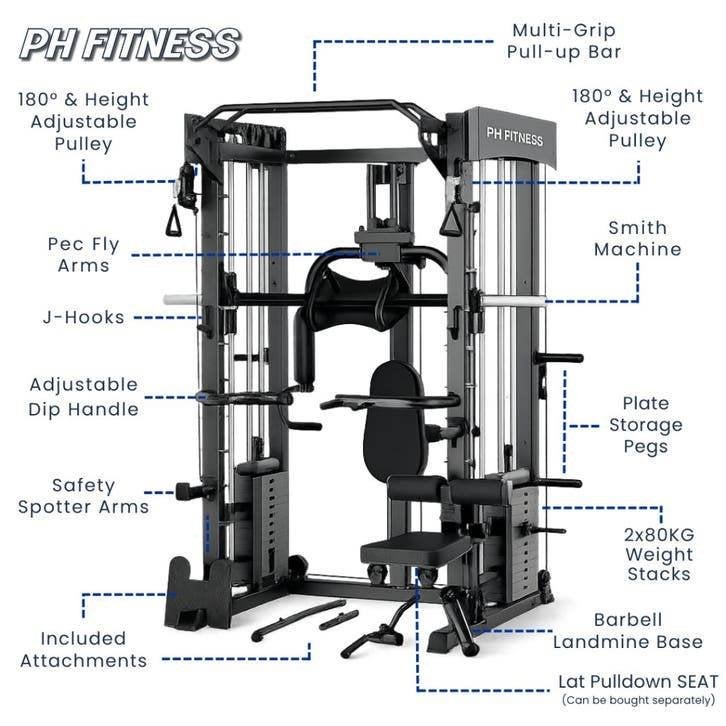 PH Fitness All-in-One Power Rack - Home Gym 160KG, Ophalen, Zurichstraat 20, 6135LP SITTARD, Support@phfitness.nl, Overige typen