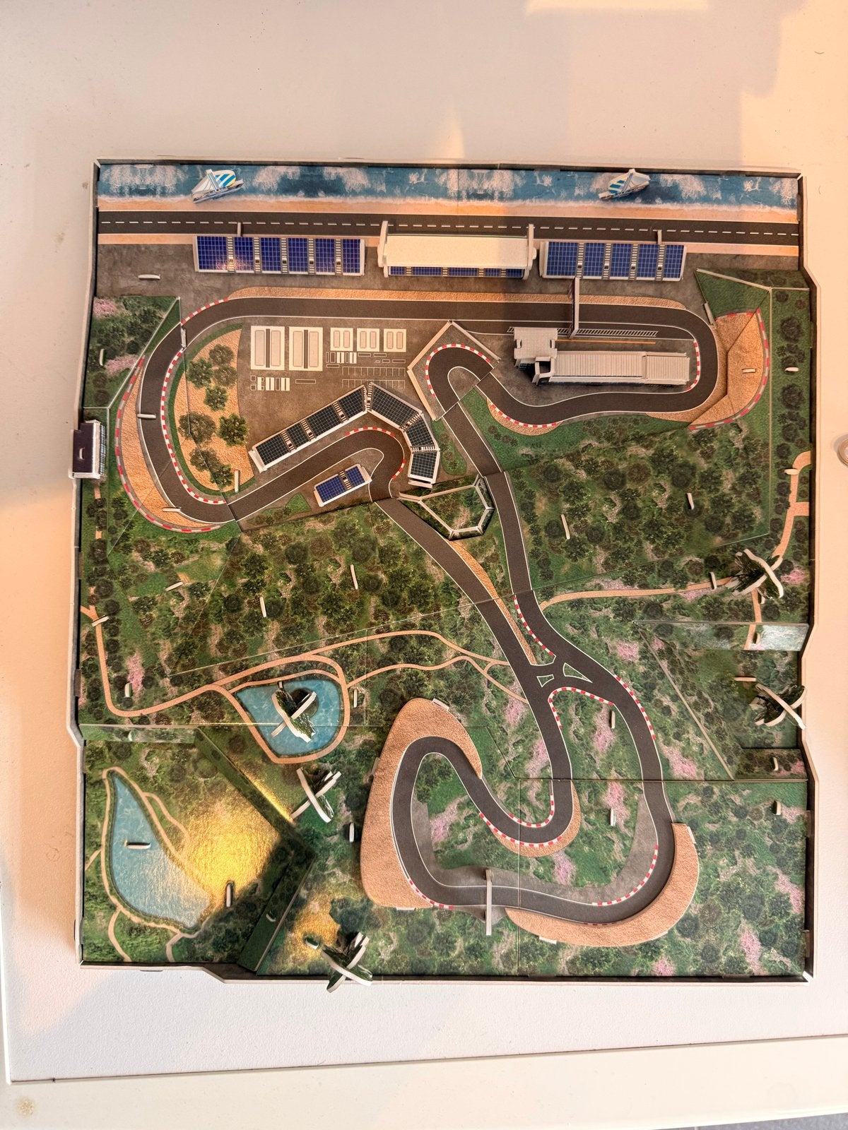 3D Puzzel Racebaan Model - Gedetailleerd Circuit, Ophalen, Zo goed als nieuw, Overige merken